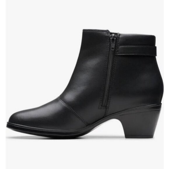 💕CLARKS💕 Emily Belle Boot ~ Black Leather 9W NWT - Picture 4 of 7